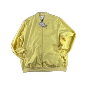 Friends TV Show Yellow Bomber Jacket Large Polyester Outerwear